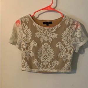 Lace crop top